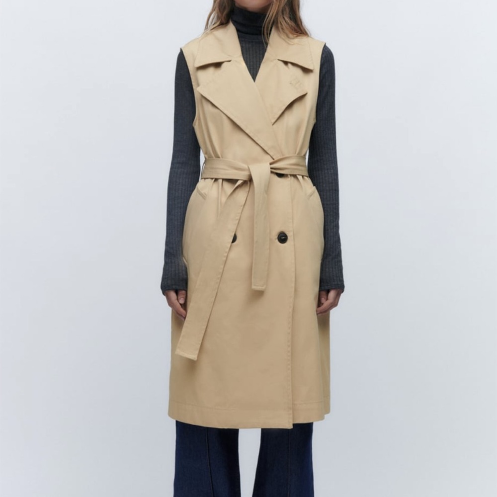 Belted Trench Vest